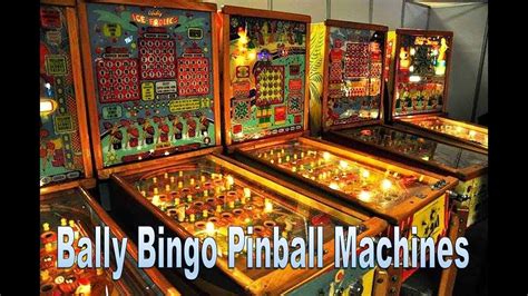 Bally Bingo Pinball Machine Bingo Gameroom Youtube