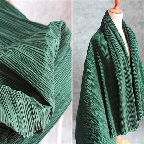 150100cmpiece Texture Wrinkle Art Fashion Fabric Designer Clothing
