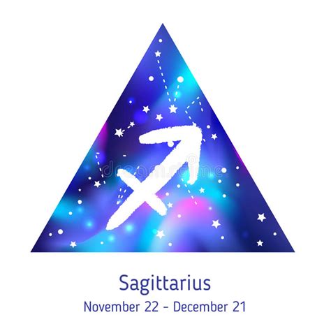 Sagittarius Zodiac Sign As A Beautiful Girl Stock Illustration