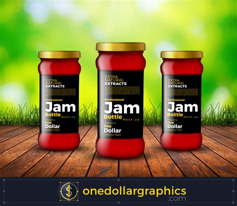 jam bottle packaging mock up psd one dollar graphics