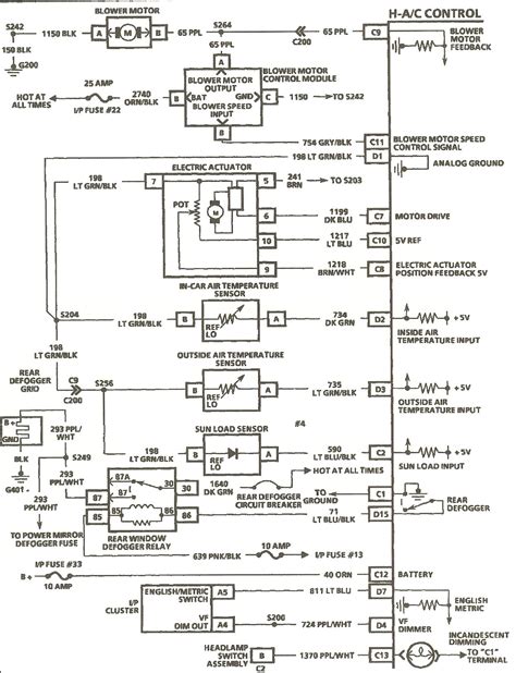 It shows how the electrical wires are interconnected and can also show where fixtures and components may be connected to the system. I need a wiring schematic for a 1994 Cadillac. Fleetwood a/c control head.