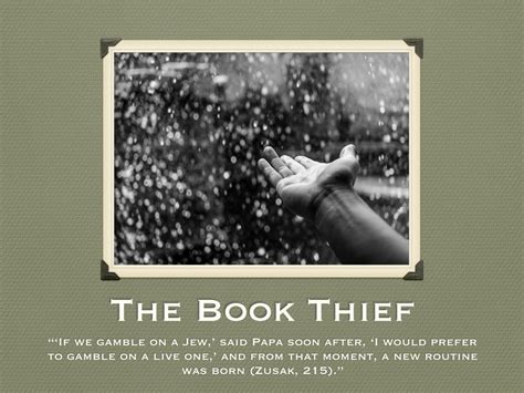 The Book Thief Ominously