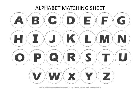 Printable Alphabet Matching Game - C # ile Web' e Hükmedin!