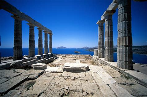 Greek Architecture Building Greece Ancient Water Wallpapers Hd