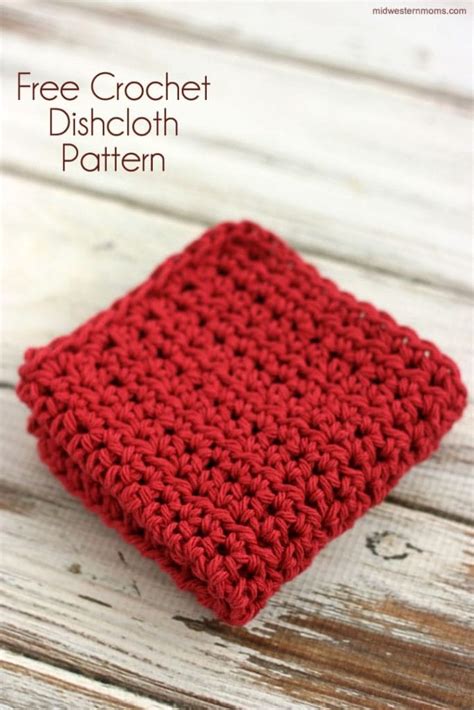 Free Half Double Crochet Dishcloth Pattern Midwestern Moms