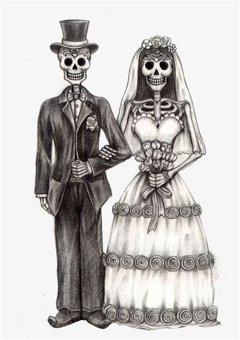 Dod Dia De Los Muertos Hanging Bride And Groom Skeletons 17 Day Of