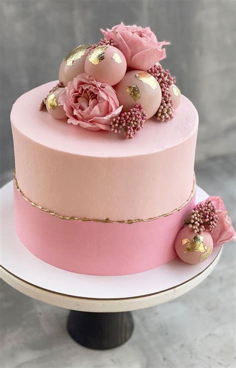 Happy Birthday Cake Pink Colour Birthday Card Message