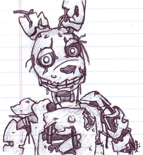 Fnaf Springtrap Sketch — Weasyl