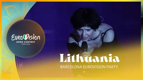 Monika Liu Sentimentai Lithuania 🇱🇹 Live At Barcelona Eurovision Party Esc Eagle Youtube