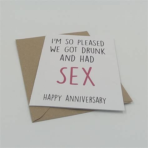 A5 A6 Funny Humour Anniversary Glad We Got Drunk And Had Etsy