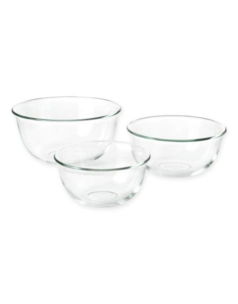 3 Pc Glass Bowl Set T And Gourmet