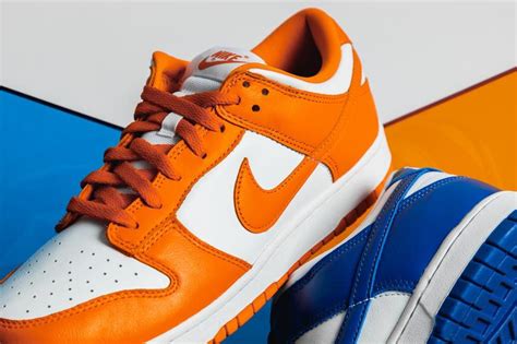 Nike Dunk Low Orange Blaze And Varsity Royal Hypebae