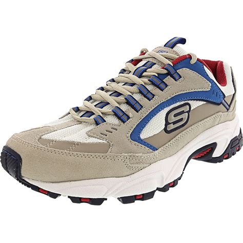 Skechers Mens Stamina Cutback Off White Ankle High Leather Training