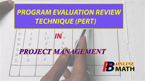 Program Evaluation Review Technique Pert In Project Management Youtube