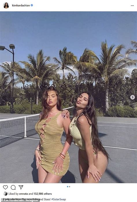 Kim Kardashian Steals Kylie Jenners Best Friend Stassie Karanikolaou For Sister Swap Photo
