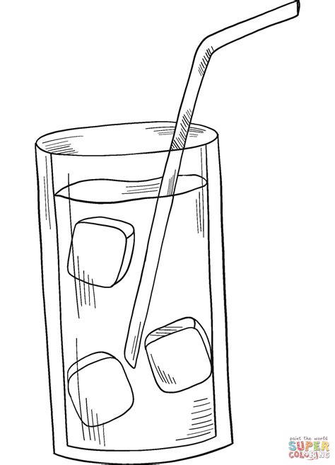 Glass Of Lemonade Coloring Page Free Printable Coloring Pages