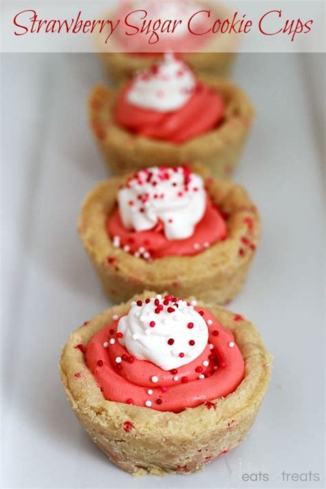 This was the best sugar cookie recipe i've made and have tried many recipes, this one is this recipe is ideal for decorated cookies. Strawberry Sugar Cookie Cups ~ Soft Pillsbury Sugar Cookie ...