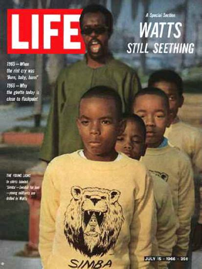 Life Magazine Cover Copyright 1966 Young Black Militants
