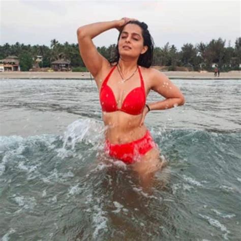 Kundali Bhagya Actress Ruhi Chaturvedi Slays In A Red Bikini