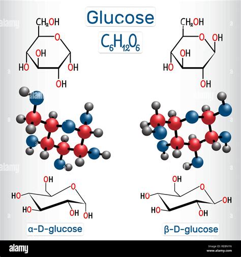Dextrose Glucose D Glucose Molécule Molécule De Sucre De Raisin