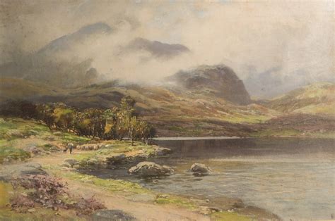 Oil Painting Of Scottish Landscape By Charles Phillips In Phillips