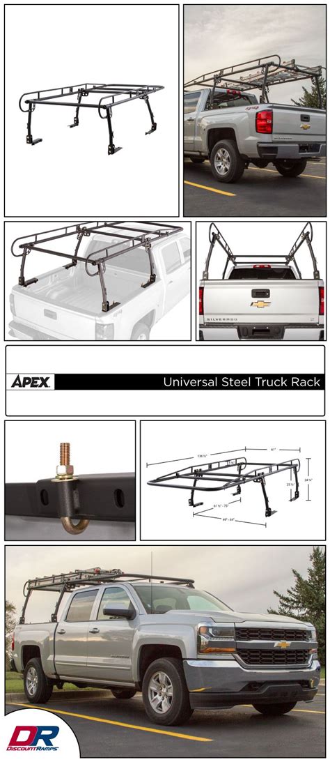 Elevate Outdoor Universal Steel Pickup Truck Rack Pickup Trucks