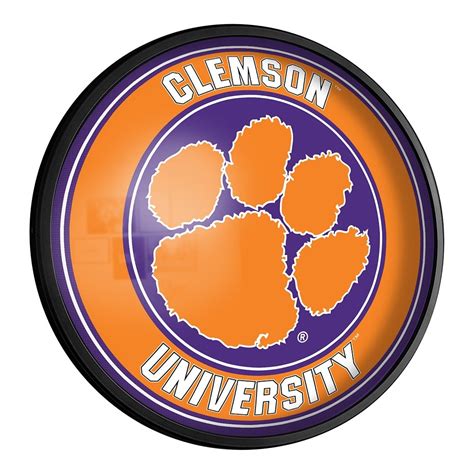 Clemson Tigers Original Oval Rotating Lighted Wall Sign The Fan Brand