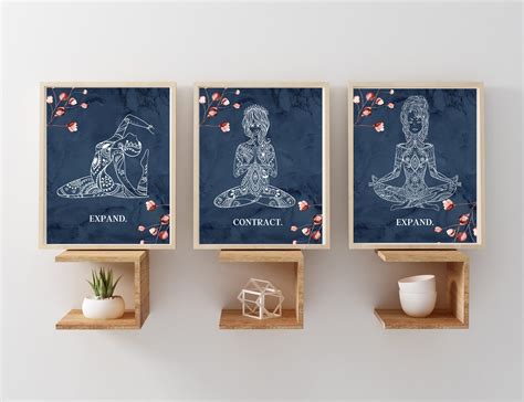 Yoga Wall Art Yoga Poses Yoga Printable Yoga Poster Yoga Etsy