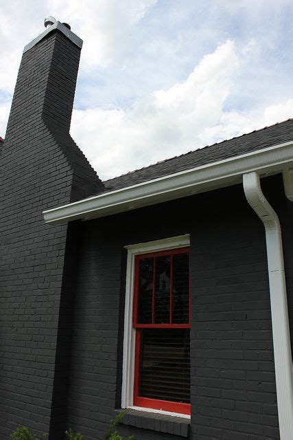 Painting Exterior Brick Chimney Exterior Brick Painted Brick House