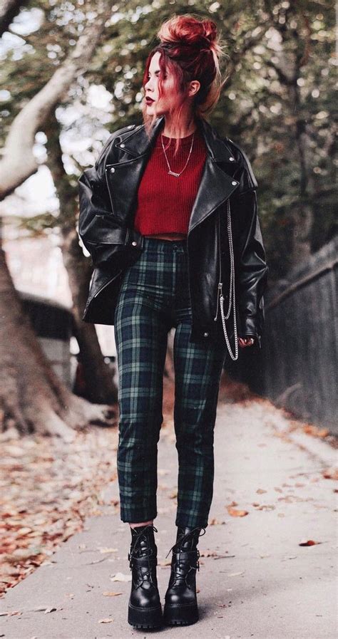 cool ways  wear plaid pants cool outfits edgy