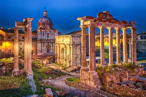 Fondos De Pantalla Italia Roma Ruinas Tarde Roman Forum Septimius
