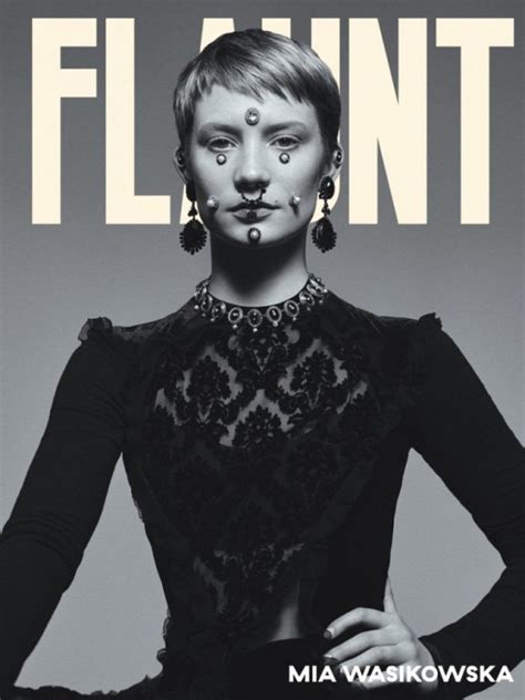 Mia Wasikowska Works The Pixie Cut For Flaunt Shoot Fashion Gone Rogue