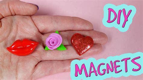 3 Diy Valentines Day Magnets Valentines T Ideas Polymer Clay