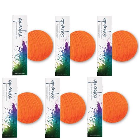 Sparks Lasting Bright Permanent Hair Color Orange Crush 3oz Hc 00404 6