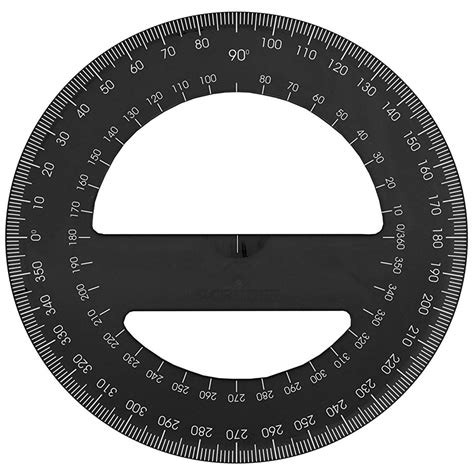 Free Printable Protractor 180 360 Pdf With Ruler Protractor Activity