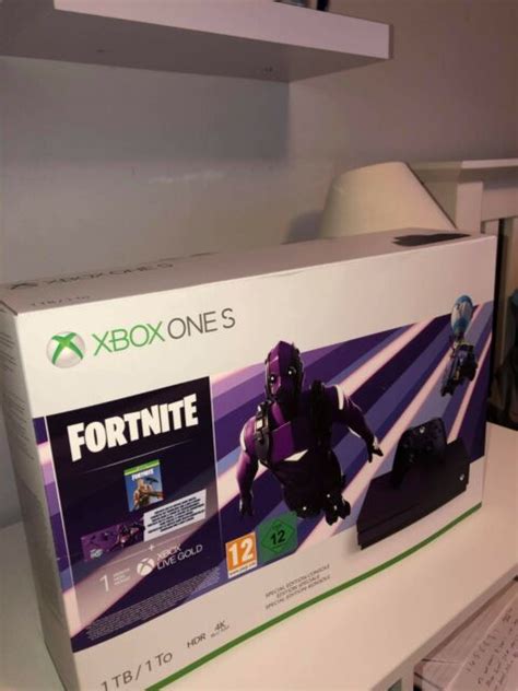 Microsoft Xbox One S 1tb Purple Console With Fortnite Battle Royale