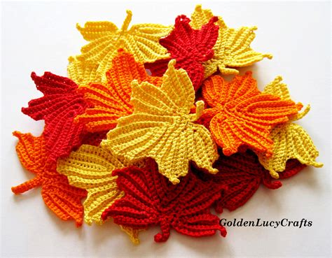 Maple Leaf Applique Crochet Pattern