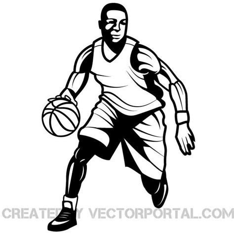 Basketball Player Graphics Royalty Free Stock Svg Vector