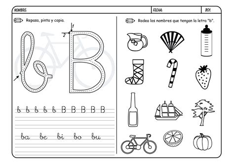 Exercicios Com A Letra B Ensino