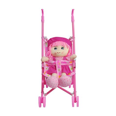 Brinquedo Carrinho De Boneca Bebê Passeio Dobrável Infantil R 2712