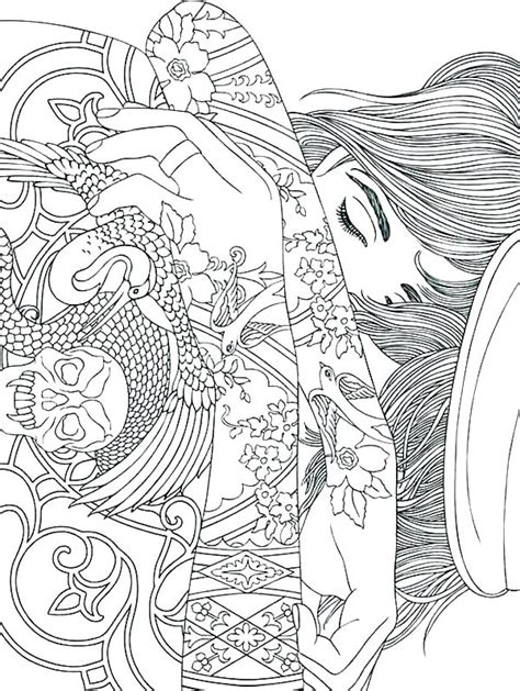 They think of a charming prince on a white horse, beautiful dresses and fairy animals. Tattoo Coloring Pages Printable at GetColorings.com | Free ...