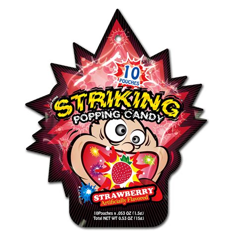 Striking Popping Candy 15g Strawberry Flavor Striking Official Website