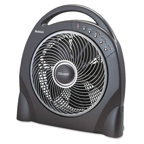 Holmes 12 Oscillating Floor Fan Wremote Breeze Modes 8hr Timer