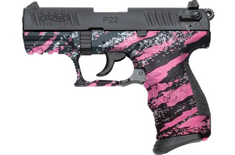 Walther P22 22lr With Pink Camo Frame For Sale Walther Firearms Usa