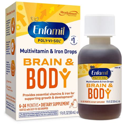 Enfamil Poly Vi Sol With Iron Multivitamin Supplement Drops Walgreens