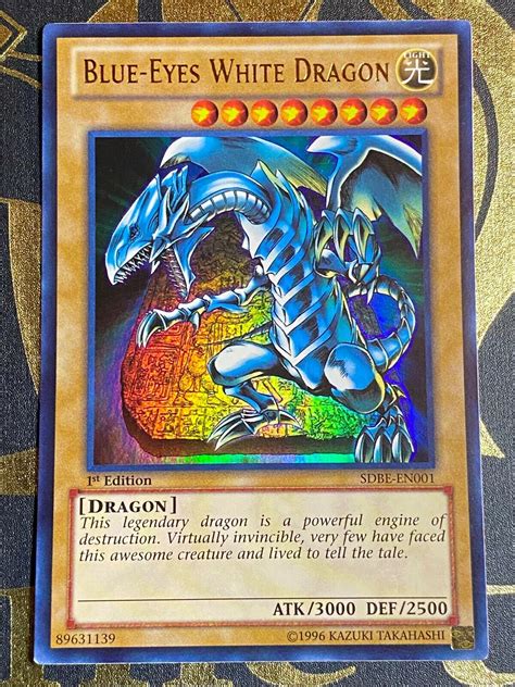 Yugioh Blueeyes White Dragon Sdbeen001 Ultra Rare 1st Edition Vlp Values Mavin