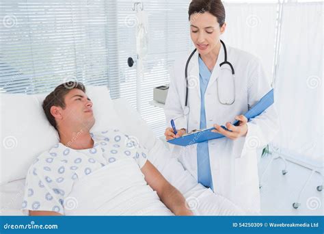 Doctor Taking Care Of Patient Stock Image Image Of Healing