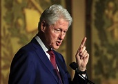 President Bill Clinton delivers a speech at Georgetown University - CBS ...