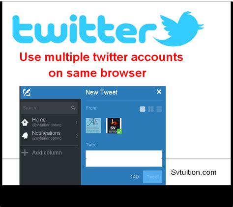 How To Use Multiple Twitter Accounts On Same Browser Svtuition