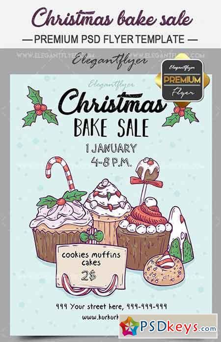Free Christmas Bake Sale Flyer Template Free Printable Templates
